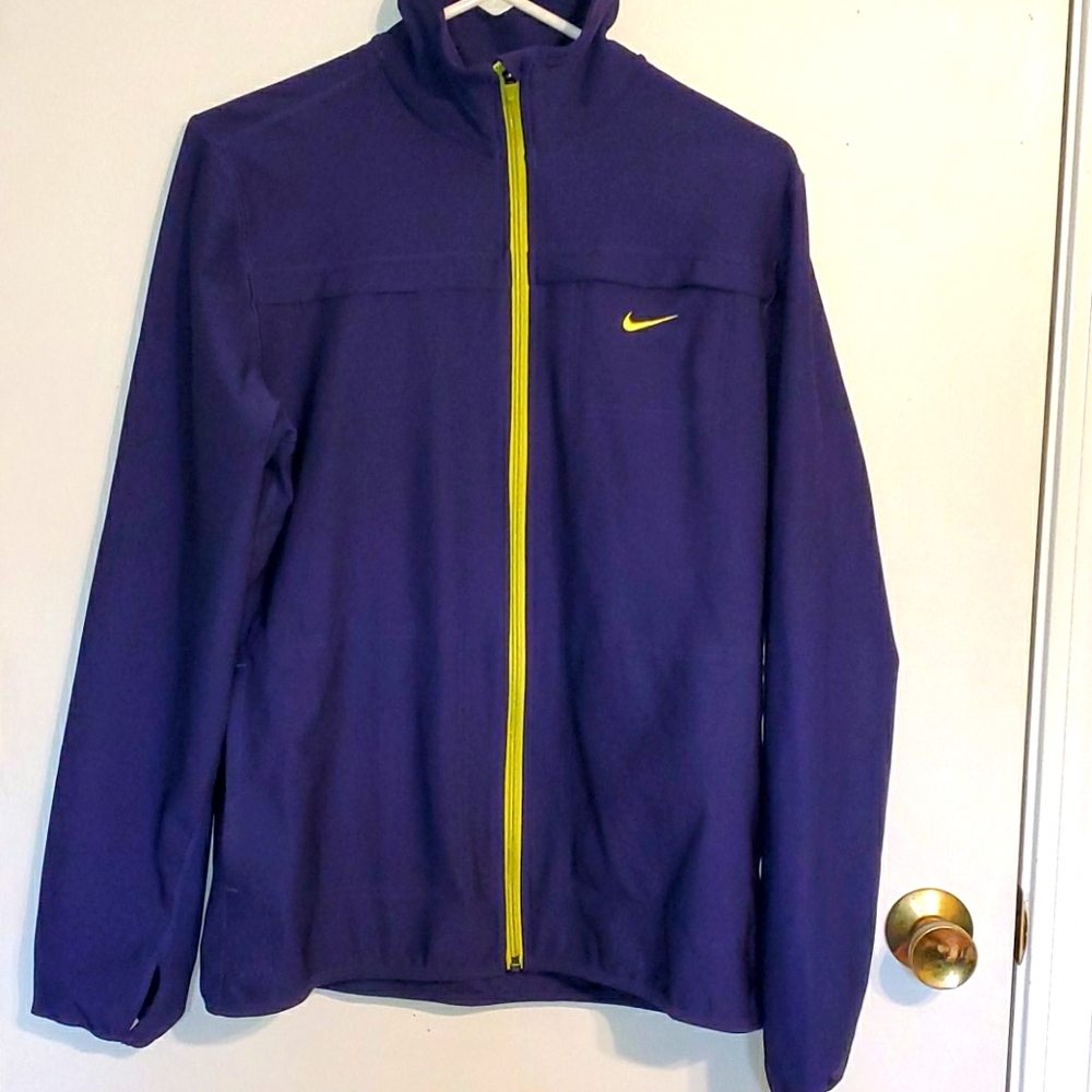 Nike Blue Jacket with Yellow Accents